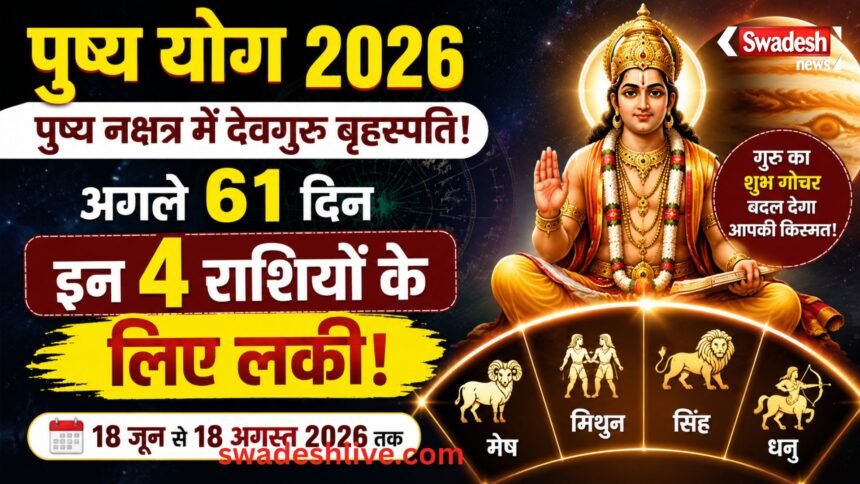 Pushya Yog 2026 lucky zodiac signs for next 61-days