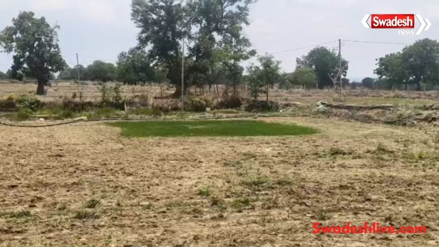 बारिश का इंतजार करते खेत में खड़े किसान, मानसून में देरी से धान की खेती प्रभावित