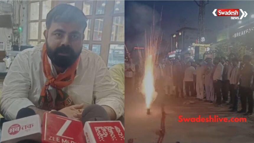 खाटूश्यामजी में यमुना जल समझौते पर भाजपा कार्यकर्ताओं का जश्न