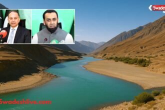 सिंधु जल संधि पर बयान देते पाकिस्तान के मंत्री मुसादिक मलिक।