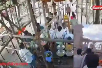 Temple Accident roof collapse mh parbhani