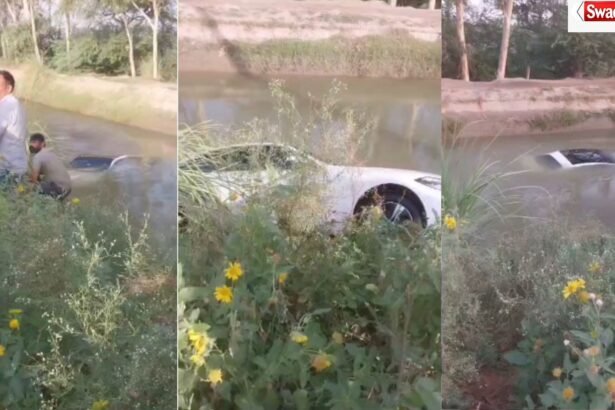 Car Fell Into Canal