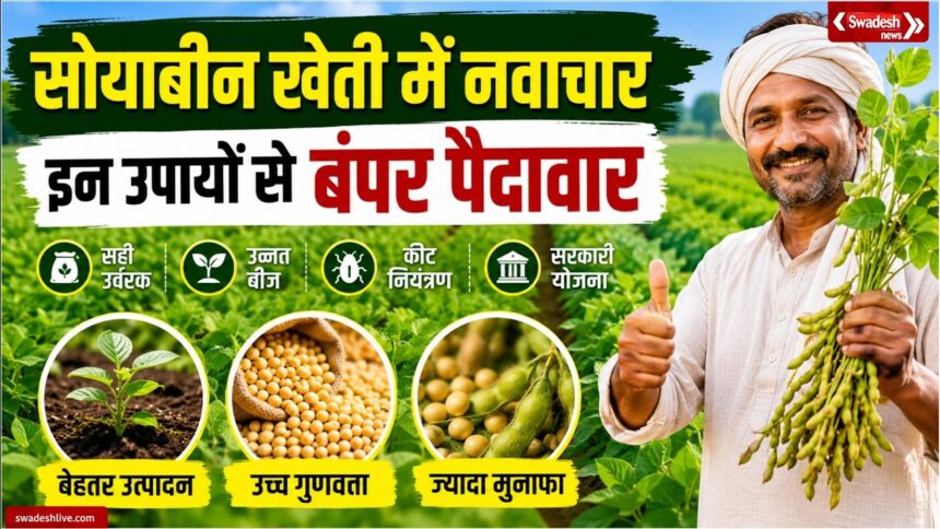 soybean-ki-kheti-kaise-karen-beej-urvarak-keet-niyantran-sarkari-yojana-kisan-sandesh