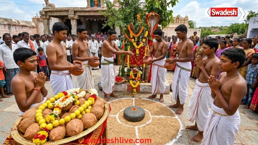 बारिश के लिए 7 कुंवारों का अनोखा टोटका, घूमा रहस्यमयी पत्थर