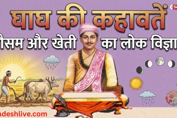 लोक कवि घाघ की 10 प्रसिद्ध कहावतें: बारिश, खेती और मौसम का सटीक लोकज्ञान