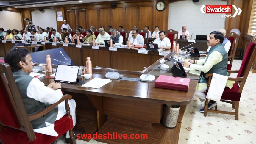 मुख्यमंत्री डॉ. मोहन यादव की अध्यक्षता में मध्य प्रदेश कैबिनेट बैठक में लिए गए महत्वपूर्ण निर्णय।