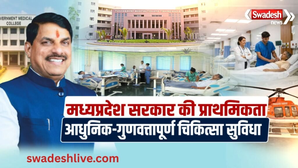 मध्यप्रदेश में स्वास्थ्य सेवाओं का विस्तार: मेडिकल कॉलेज, एयर एंबुलेंस और आयुष्मान योजना से बदली तस्वीर