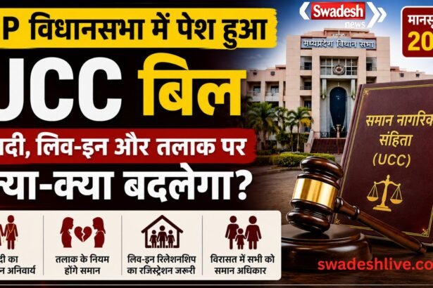 MP UCC Bill: मध्य प्रदेश विधानसभा में पेश हुआ समान नागरिक संहिता विधेयक, जानें क्या होंगे बड़े बदलाव
