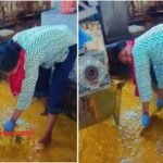 सोशल मीडिया पर वायरल कथित मैंगो जूस फैक्ट्री का वीडियो।