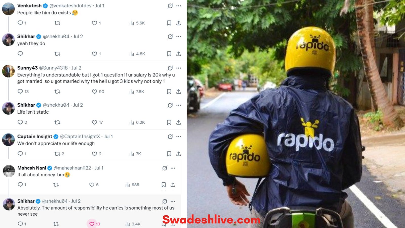 Struggle Story of a Rapido rider balancing a full-time job and extra work to support