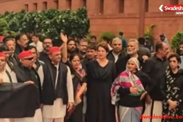 https://swadeshlive.com/parliament-opposition-protest-black-clothes/