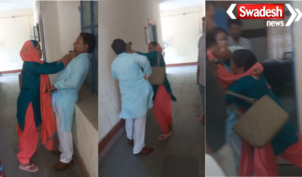 Muzaffarnagar Sadar Tehsil Woman Fights Ex Pradhan