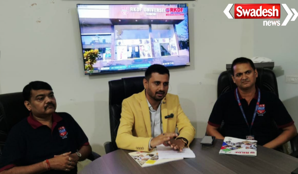 RKDF University Ranchi Press Conference Hazaribagh
