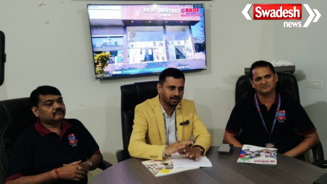 RKDF University Ranchi Press Conference Hazaribagh