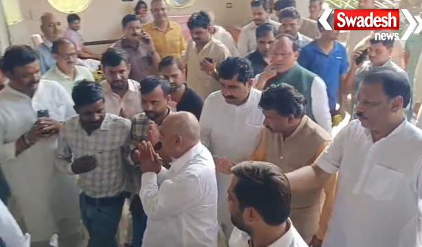 Datia BJP Meeting Ratan Hotel