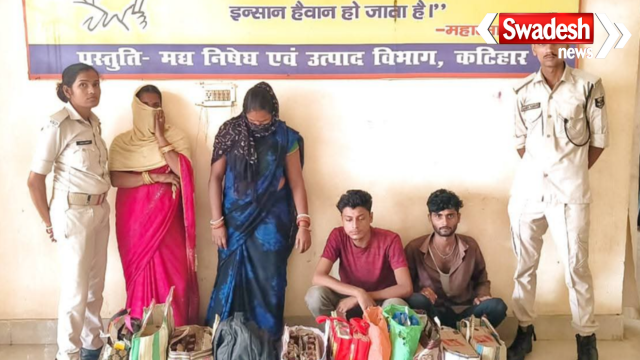 Katihar Liquor Smuggling CNG Tempo Arrest