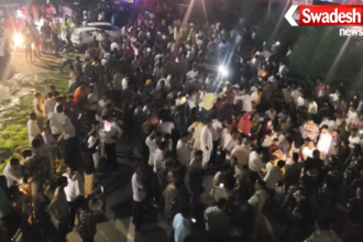 Datia Highway Jam Narottam Mishra Supporters