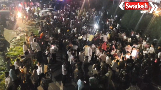 Datia Highway Jam Narottam Mishra Supporters