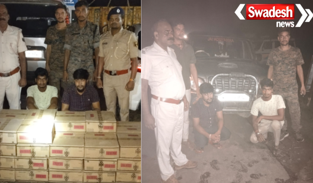 Bhojpur Excise Department Liquor Seized Mahindra Scorpio