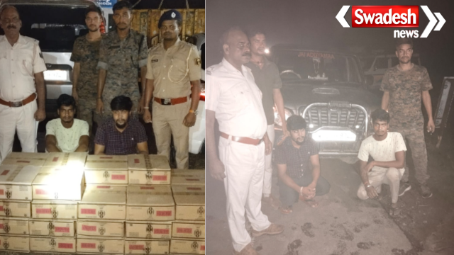 Bhojpur Excise Department Liquor Seized Mahindra Scorpio