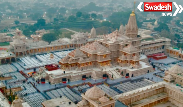 The donation counting process at the Ayodhya
