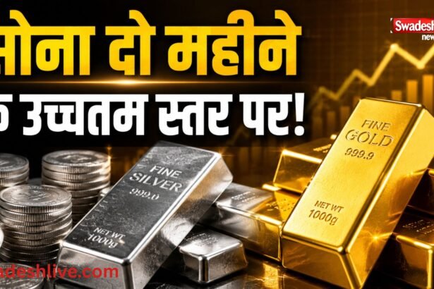 MCX में सोने और चांदी की कीमतों में तेजी, सोना दो महीने के उच्चतम स्तर पर