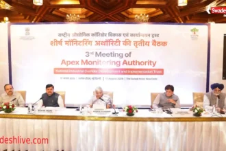 नई दिल्ली में उद्योग संवर्धन बैठक के दौरान मुख्यमंत्री डॉ. मोहन यादव