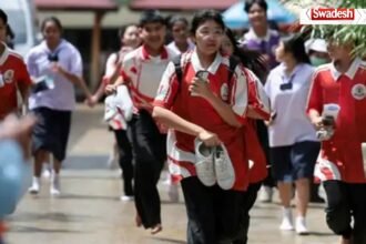 Thailand School Shooting : थाईलैंड के स्कूल में गोलीबारी के बाद सुरक्षा बल घटनास्थल पर जांच करते हुए