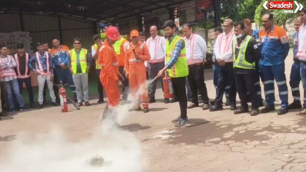 Durg Toll Plaza Fire Safety Drill:
