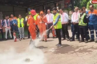 Durg Toll Plaza Fire Safety Drill: