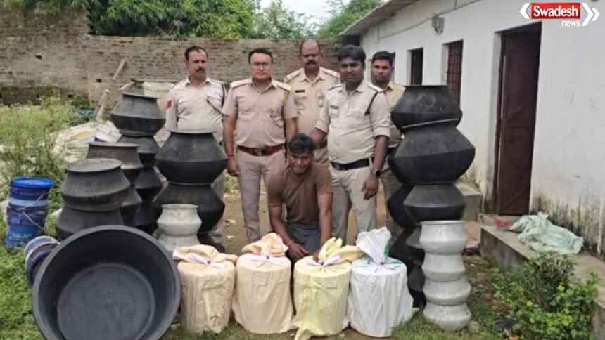 Ambikapur Mahua Liquor Factory Raid