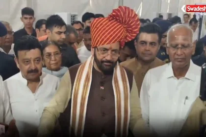 नांगल चौधरी इंटीग्रेटेड मल्टी मॉडल लॉजिस्टिक हब से पहली मालगाड़ी को हरी झंडी दिखाते मुख्यमंत्री नायब सिंह सैनी