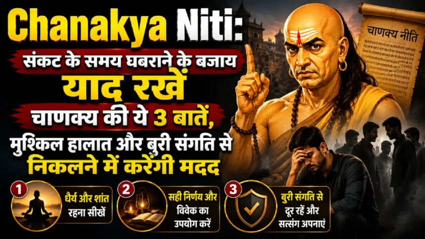 Chanakya Niti: संकट के समय घबराने के बजाय याद रखें चाणक्य की ये 3 बातें, मुश्किल हालात और बुरी संगति से निकलने में करेंगी मदद