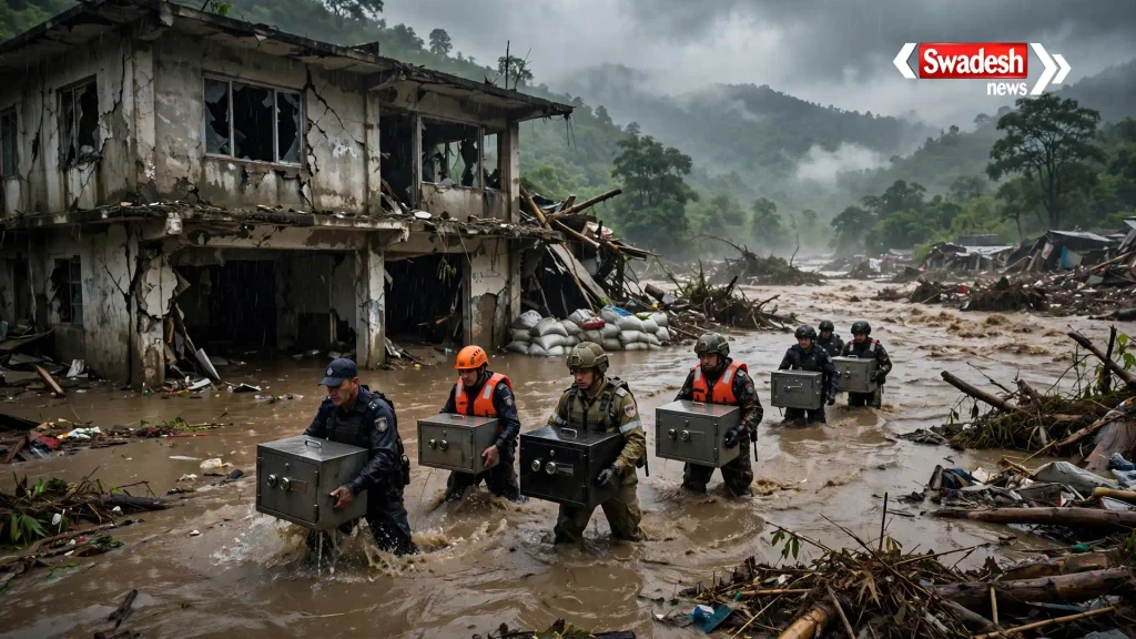 /nepal-flood-bank-gold-cash-recovery/