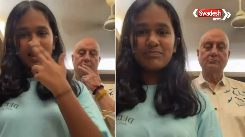 /anupam-kher-vanshika-kaushik-dance-video/
