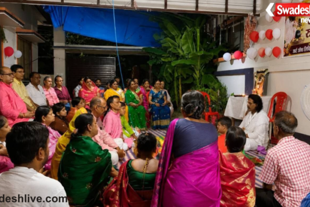 Hundreds of devotees gathered in Jamtara