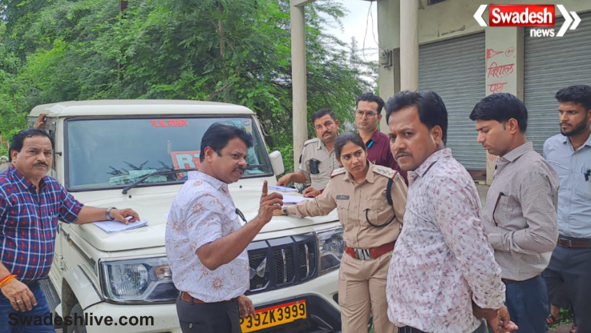 Machalpur School Bus Checking