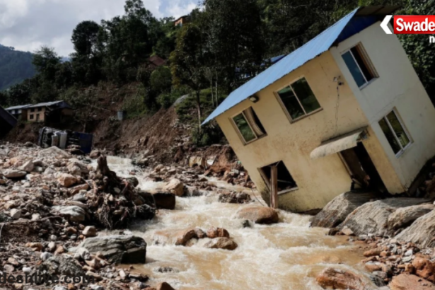 Tibet Nepal Border Lake Burst