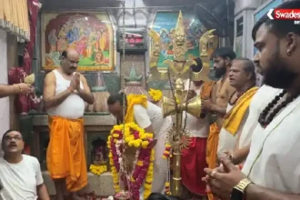 लोकसभा अध्यक्ष ओम बिरला ने कोटा के नीलकंठ महादेव मंदिर में किया रुद्राभिषेक
