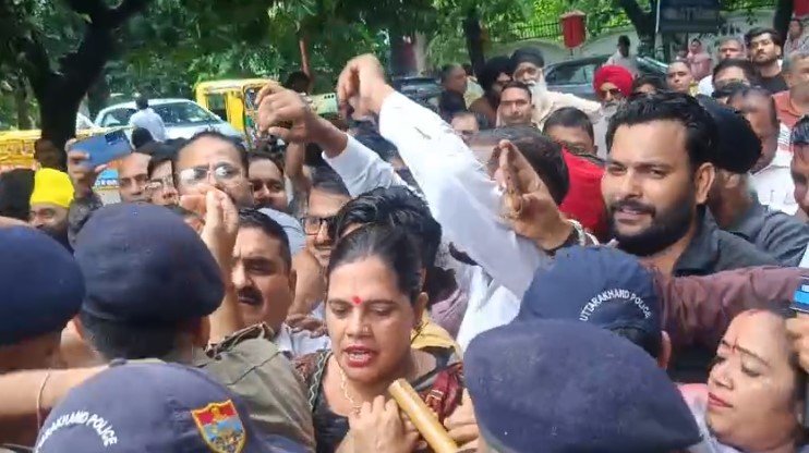 Rudrapur Congress Protest