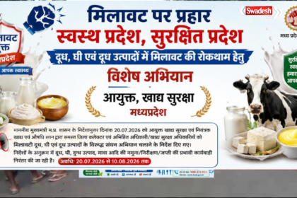 मध्य प्रदेश में दूध और दुग्ध उत्पादों में मिलावट के खिलाफ अभियान