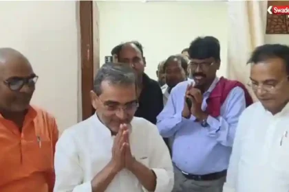 सासाराम में वंदे मातरम विवाद पर बयान देते उपेंद्र कुशवाहा