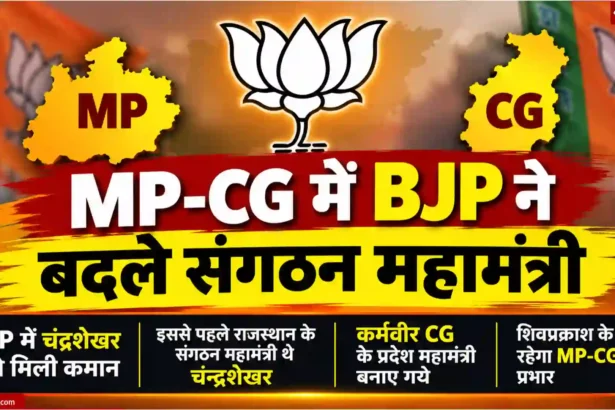 BJP Organizational Reshuffle New Appointments