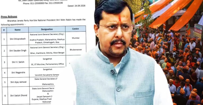 BJP Organizational Reshuffle New Appointments