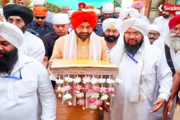 Baba Sri Chand Ji Maharaj CM Saini