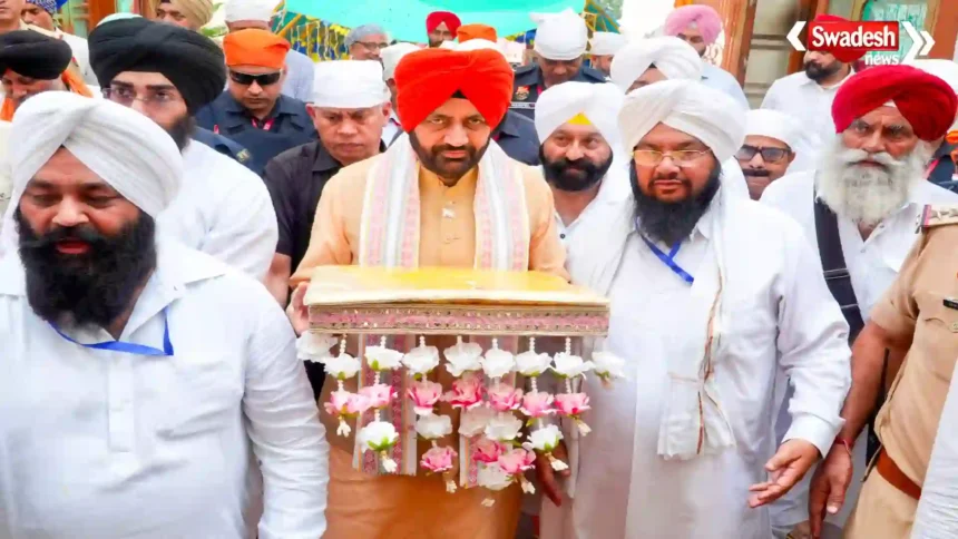 Baba Sri Chand Ji Maharaj CM Saini