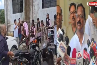 Ambikapur Eklavya School Girls 30 किलोमीटर पैदल चलकर कलेक्टर से मिलने पहुंचीं