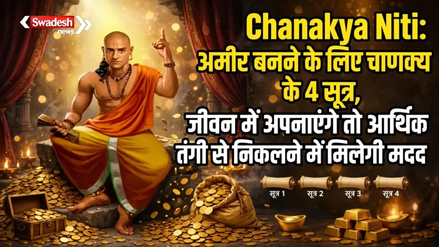 Chanakya Niti: अमीर बनने के लिए चाणक्य के 4 सूत्र, जीवन में अपनाएंगे तो आर्थिक तंगी से निकलने में मिलेगी मदद