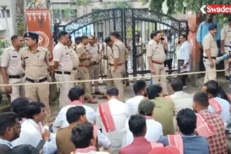 Korba Illegal Construction Protest