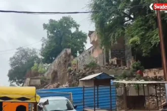 Mahakal Dwar collapsed near Mahakaleshwar Temple in Ujjain